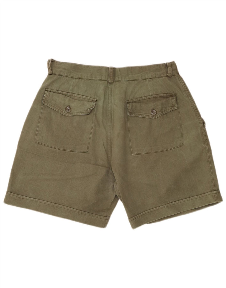 Pantaloni scurti chino pentru femei VINTAGE W28 bumbac kaki mediu