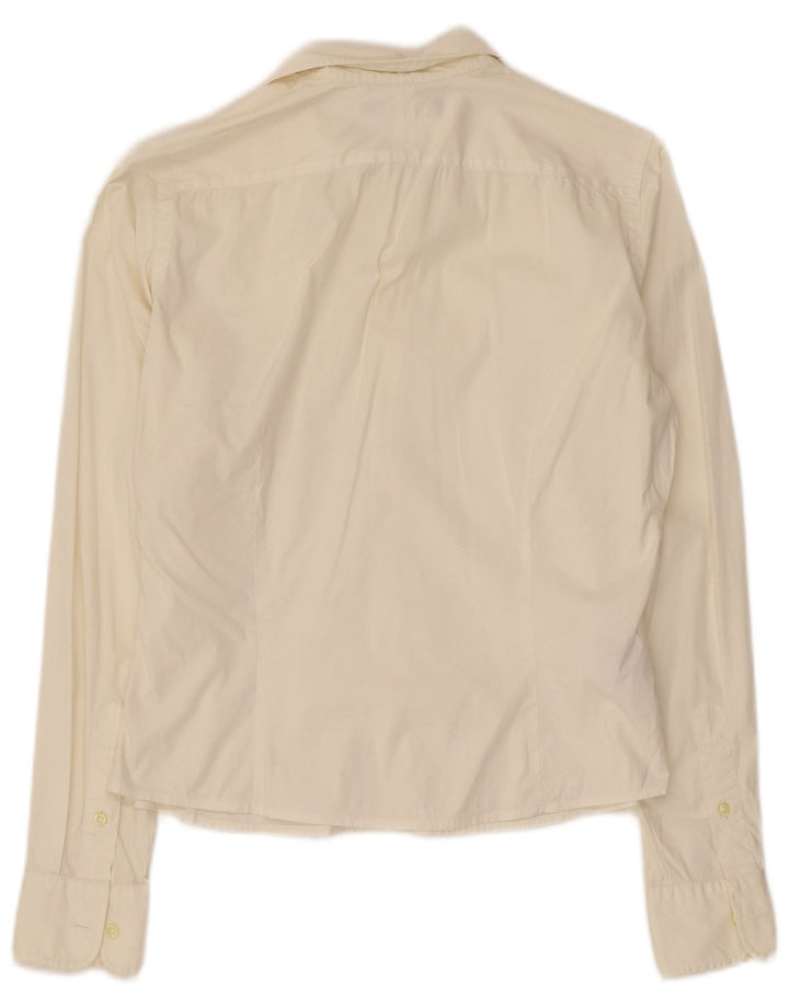 Cămașă skinny pentru femei Ralph Lauren US 8 Medium Off White