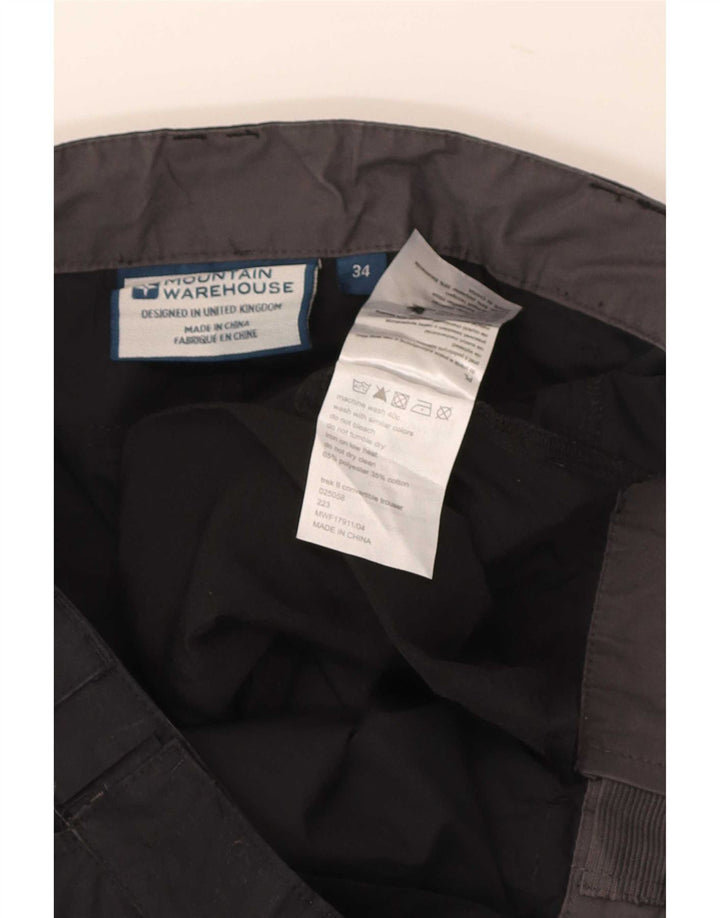 Pantaloni cargo pentru bărbați Mountain Warehouse L34 L32 Poliester negru