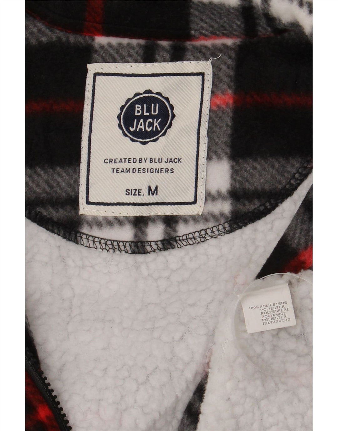 Cămașă de flanel Sherpa Lumberjack pentru bărbați de epocă, poliester carouri negru mediu