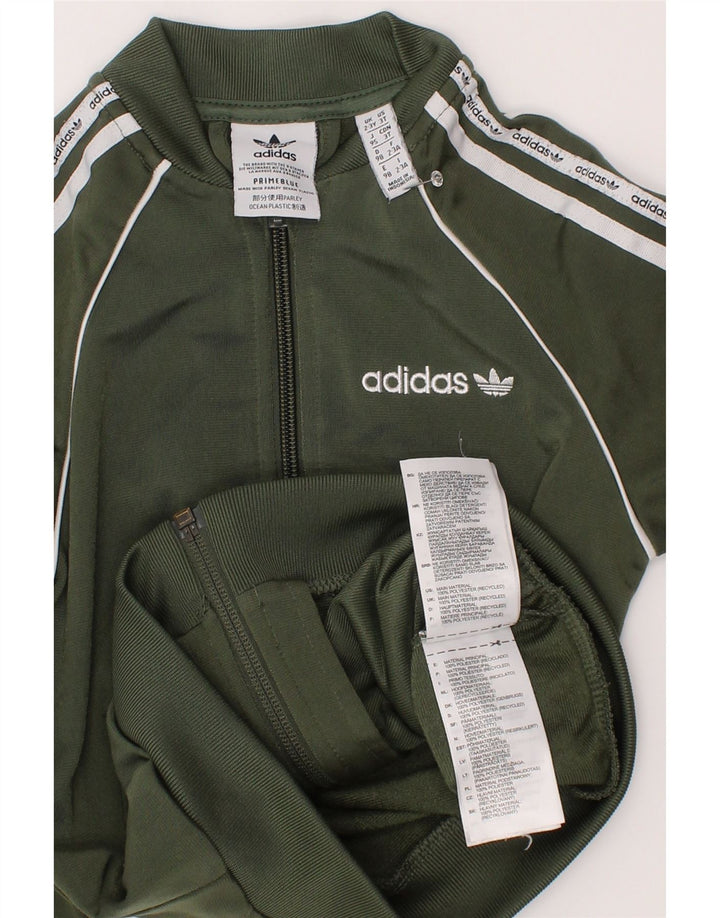 Jachetă de top pentru trening cu grafic pentru fete Adidas 2-3 ani Poliester verde
