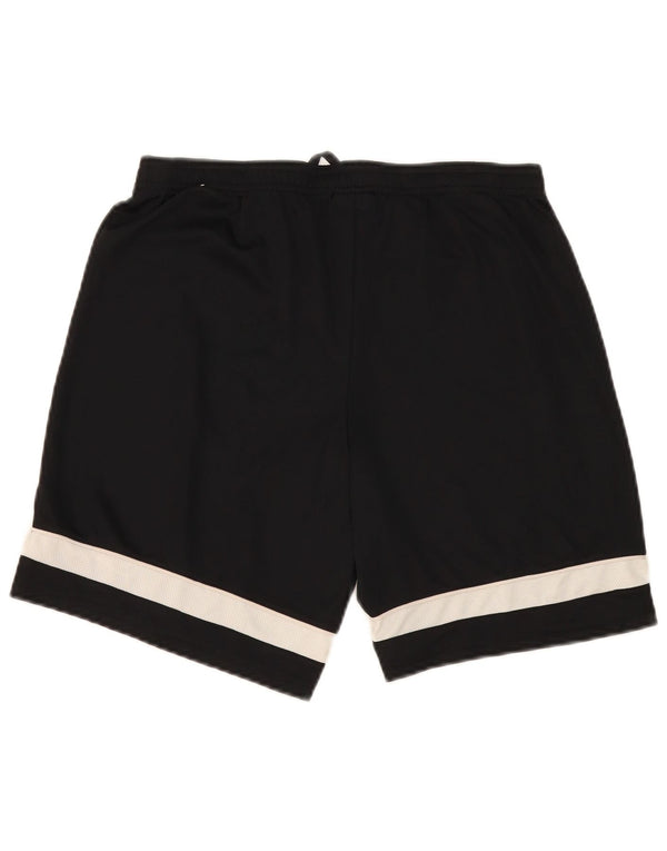 Pantaloni scurți sport Nike Dri Fit pentru bărbați, poliester cu pături negru medii