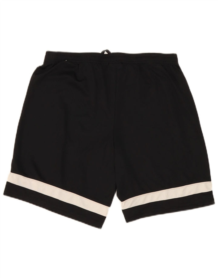 Pantaloni scurți sport Nike Dri Fit pentru bărbați, poliester cu pături negru medii