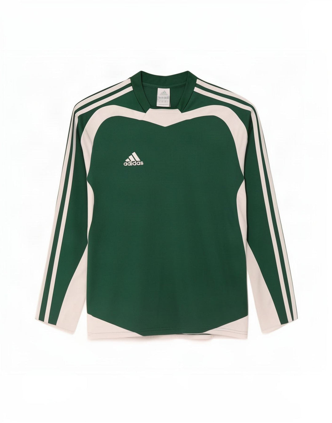 Adidas Climalite Top cu mânecă lungă pentru bărbați, verde mic, poliester color bloc