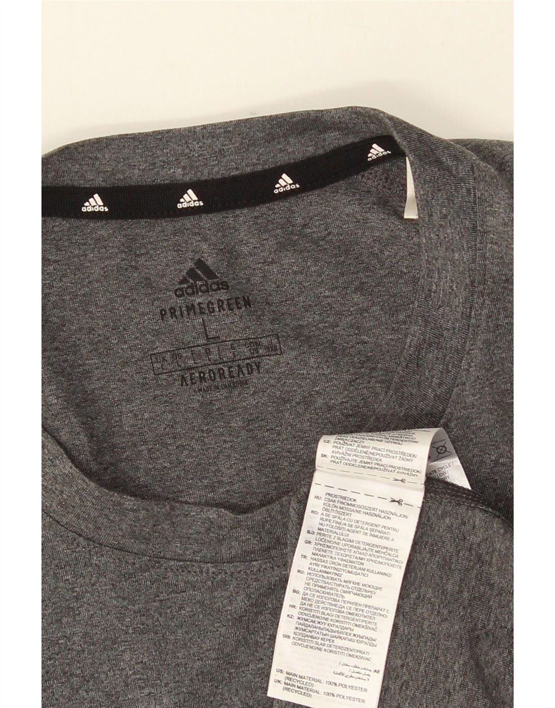 Tricou pentru bărbați ADIDAS Aeroready Top mare din poliester gri
