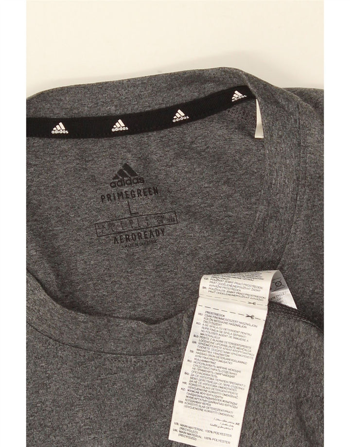 Tricou pentru bărbați ADIDAS Aeroready Top mare din poliester gri