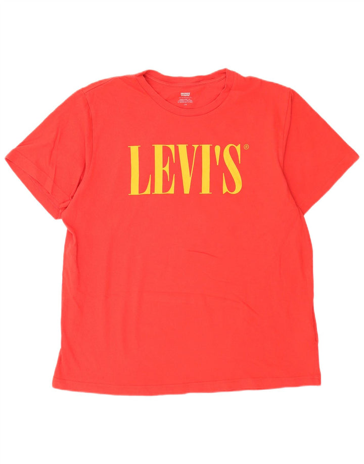 Tricou grafic Levi's pentru bărbați Top mare, roșu, bumbac