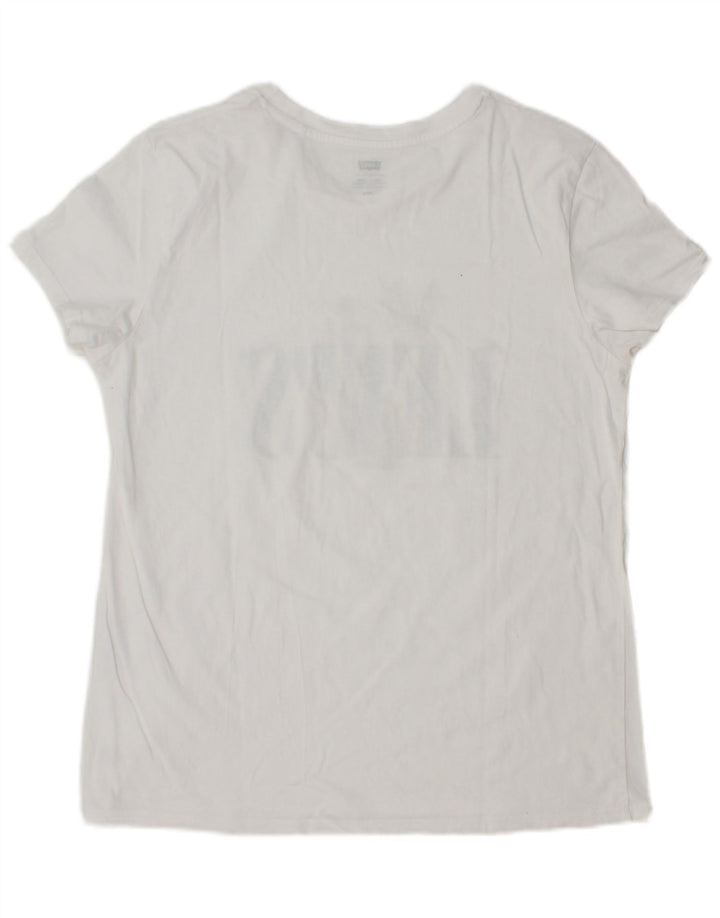 Tricou grafic LEVI'S pentru femei Top UK 14 Large White