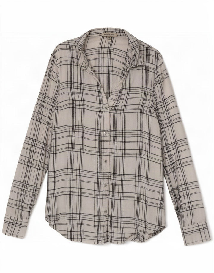 Cămașă Calvin Klein Jeans pentru femei UK 12 Medium White Check