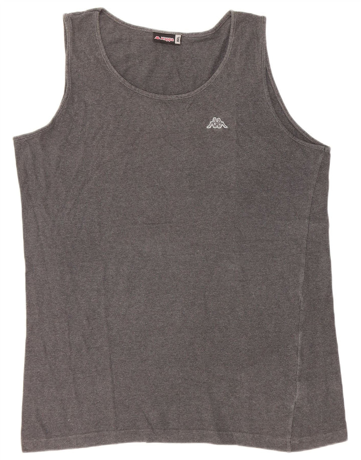 Vestă pentru bărbați Kappa, 2XL, bumbac gri