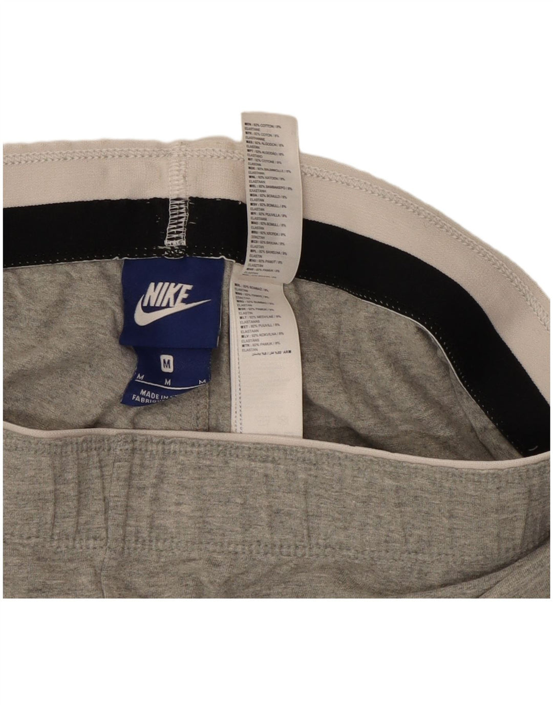 Leggings grafic Nike pentru femei UK 12, bumbac gri mediu
