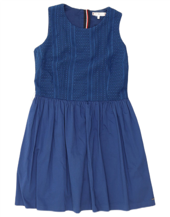 TOMMY HILFIGER Rochie A-Line pentru fete 13-14 ani, albastru, bumbac