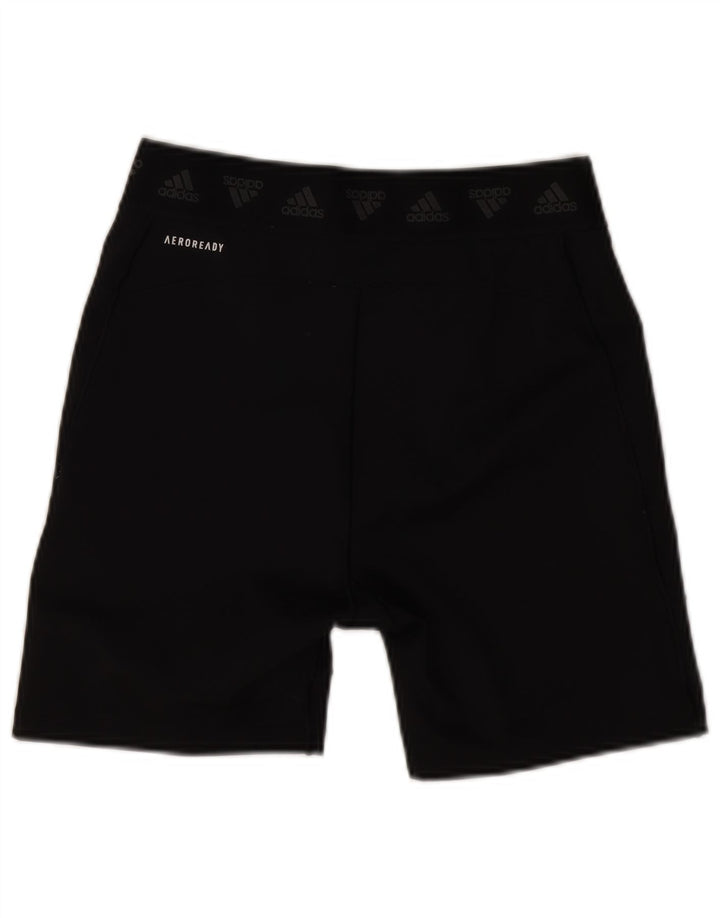 Pantaloni scurți sport Adidas Aeroready Graphic pentru femei UK 12/14 Medium Black