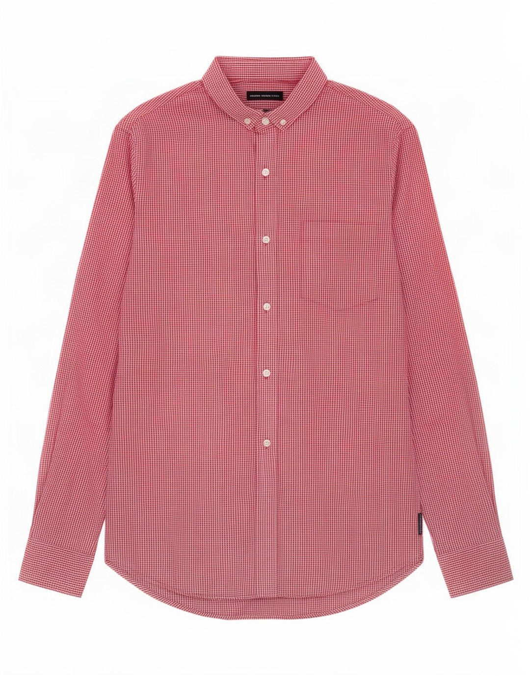 Cămașă pentru bărbați French Connection, bumbac roșu Gingham