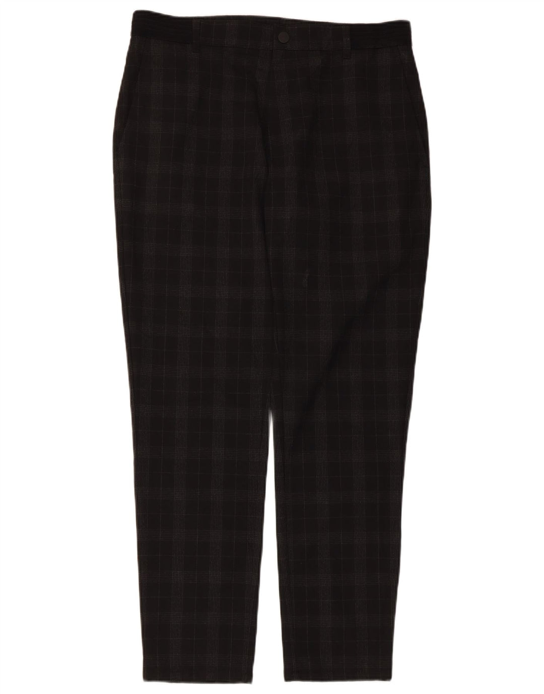 Pantaloni chino conici pentru bărbați Zara Mediu L31 L28 Black Check