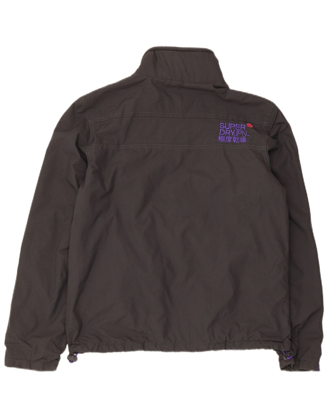 Superdry Windhiker Graphic Windbreaker Jacket pentru femei UK 14, mare, gri
