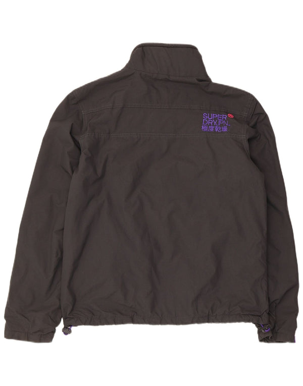 Superdry Windhiker Graphic Windbreaker Jacket pentru femei UK 14, mare, gri
