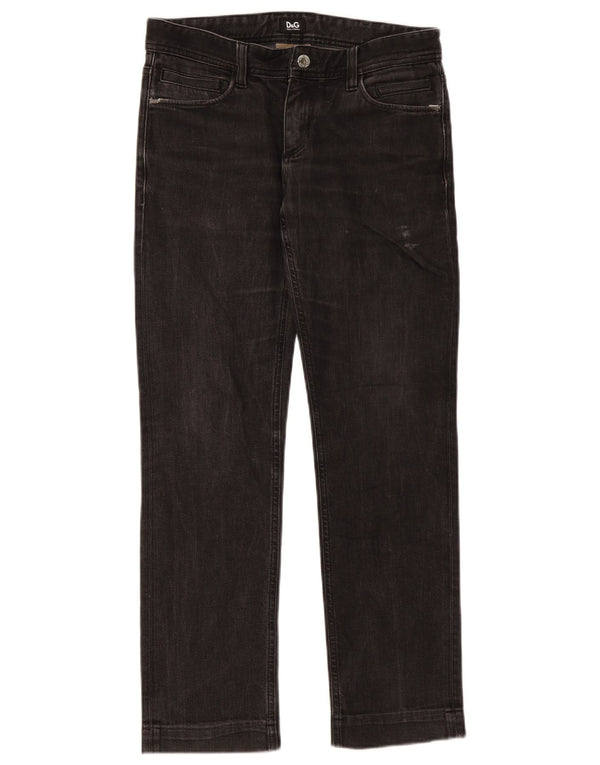 Blugi slim pentru femei Dolce & Gabbana W31 L31 bumbac negru