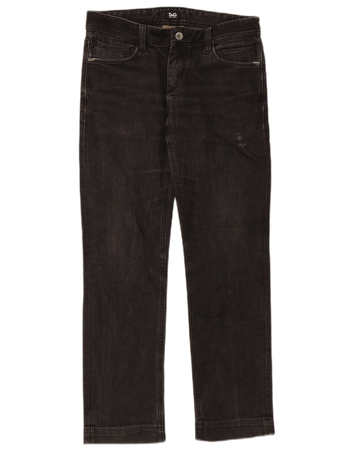 Blugi slim pentru femei Dolce & Gabbana W31 L31 bumbac negru
