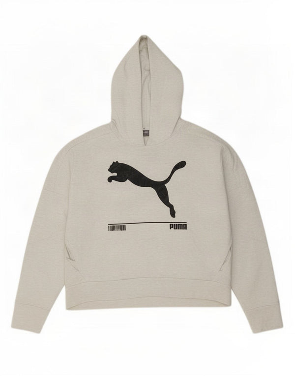Pulover pentru femei Puma Graphic Hoodie UK 14 Medium Gri Bumbac