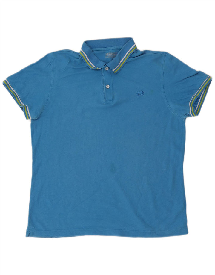 Tricou polo pentru bărbați Lotto, mare, albastru