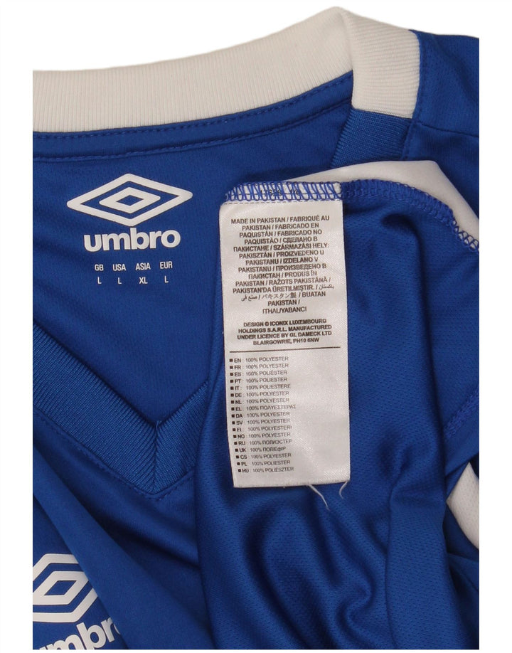 Tricou Umbro pentru bărbați Top mare, albastru, poliester color bloc