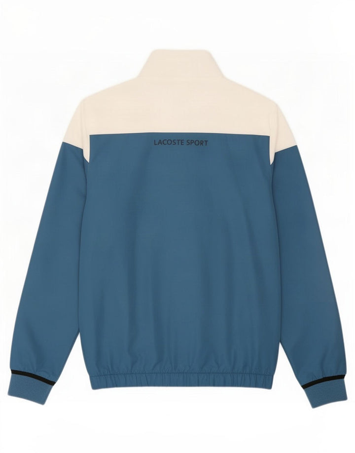 Jachetă de trening grafică Lacoste pentru bărbați, mărimea 3, albastru, color block