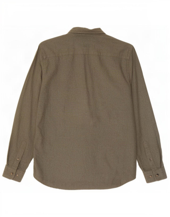 Cămașă de flanel Jack & Jones pentru bărbați, bumbac kaki mic
