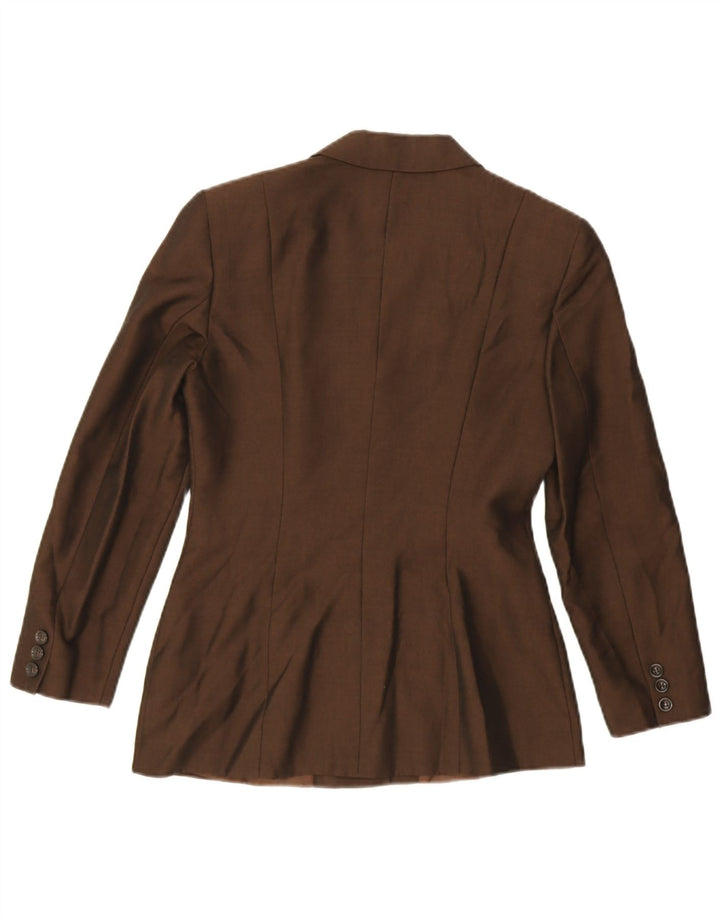 Blazer pentru femei Max & Co. Jachetă cu 3 nasturi UK 6 XS maro viscoză