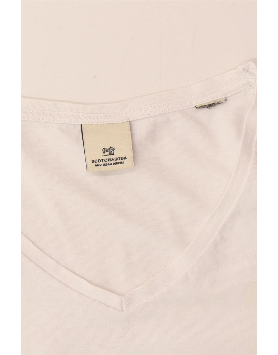Tricou pentru bărbați Scotch & Soda Top mare alb