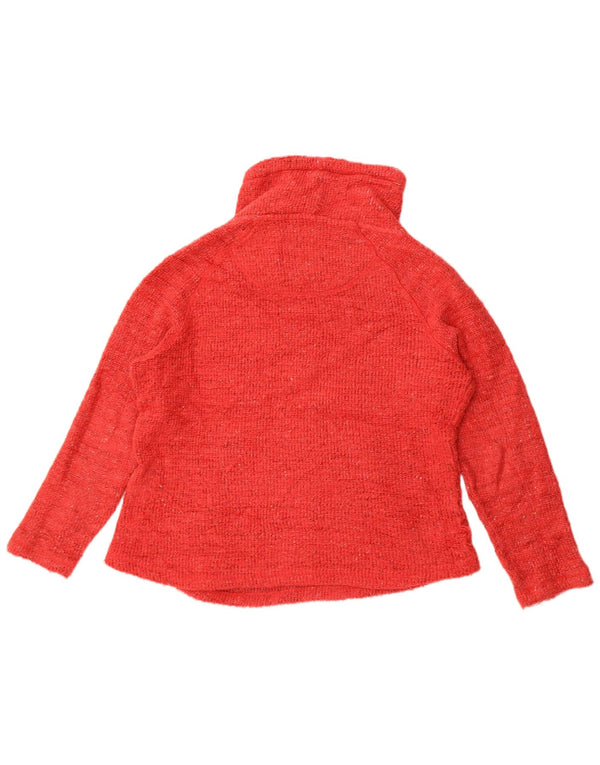 Weird Fish Pulover supradimensionat pentru femei UK 14, mare, roșu, acrilic