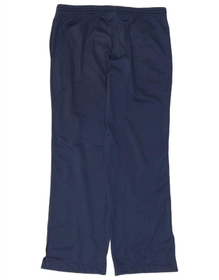 Pantaloni de trening Asics pentru bărbați, poliester mediu bleumarin