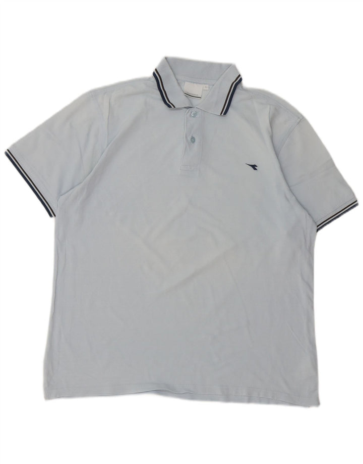 Tricou polo pentru bărbați Diadora, mare, albastru, bumbac