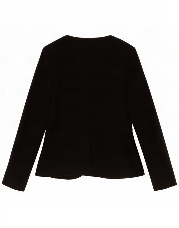 Jachetă pentru femei Topshop cu fermoar complet UK 14 Poliester negru mare