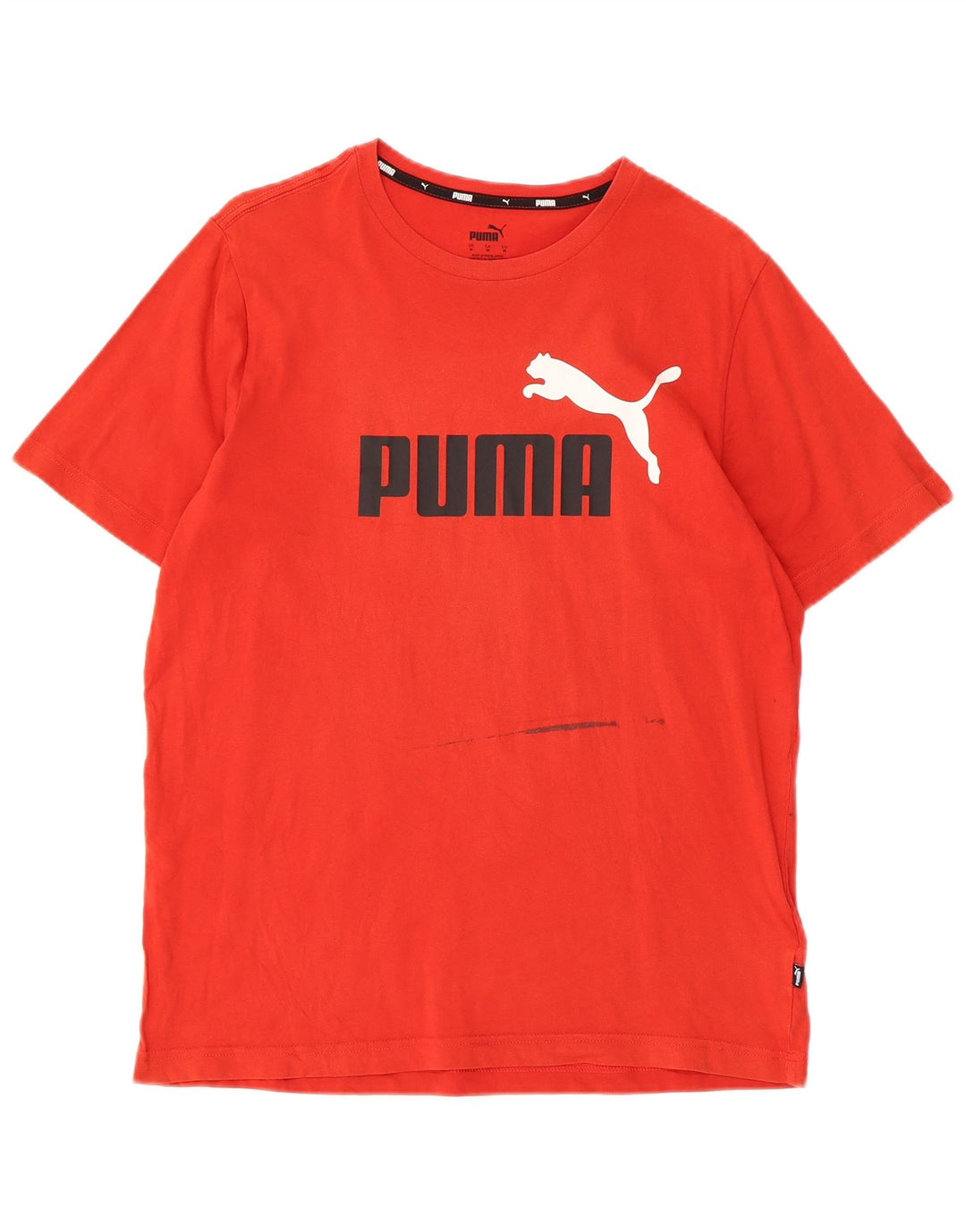Tricou grafic PUMA pentru bărbați Top din bumbac roșu mediu