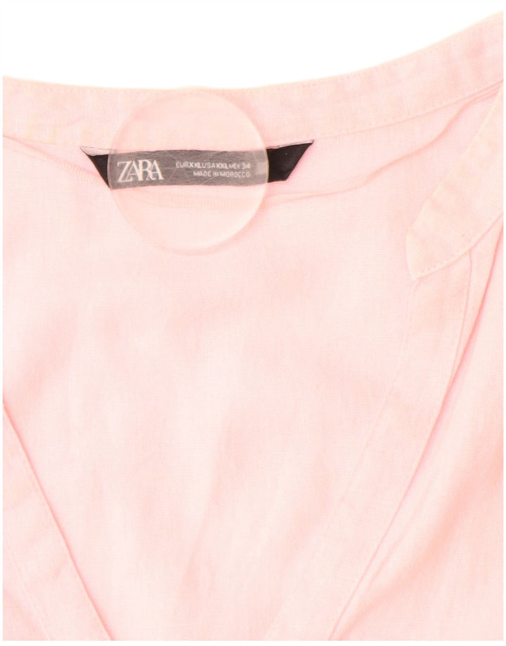Cămașă ZARA pentru femei UK 20 2XL Pink In
