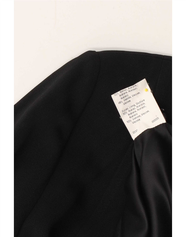 Betty Barclay Jachetă pentru femei cu 5 nasturi, UK 16, mare, negru, acetat