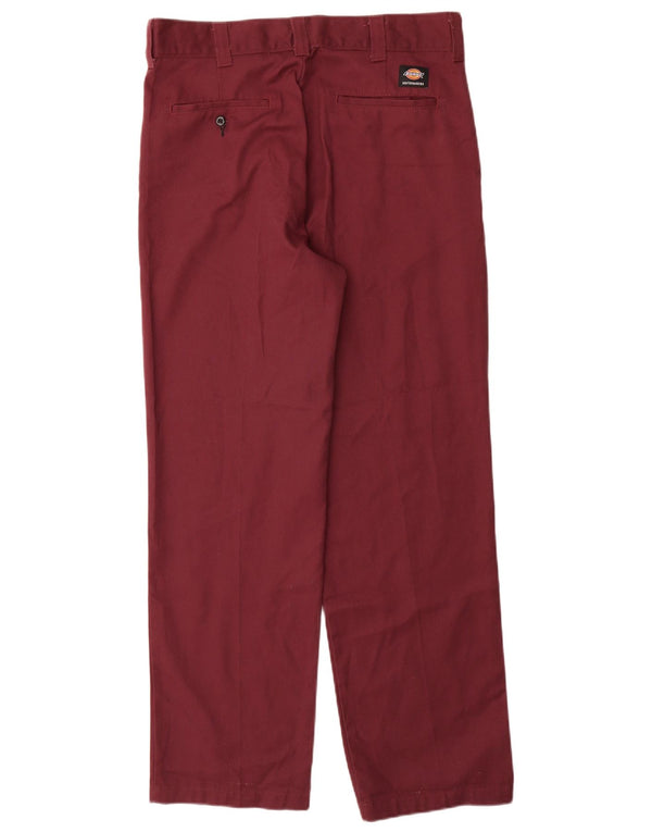 Pantaloni chino drepți pentru bărbați Dickies L34 L32 Poliester Bordeaux