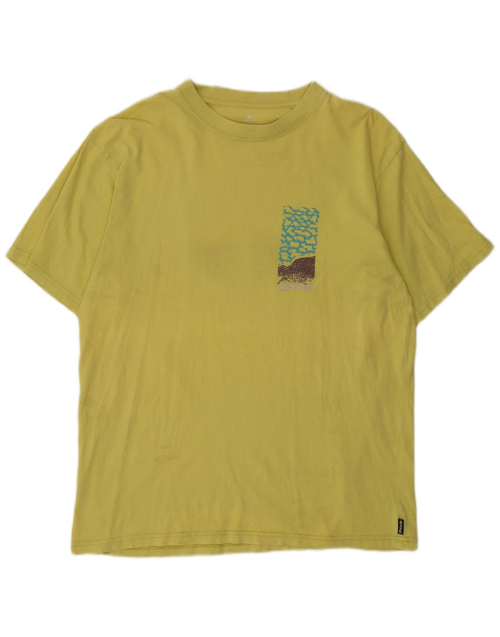 Tricou grafic Rip Curl pentru bărbați Top mare galben