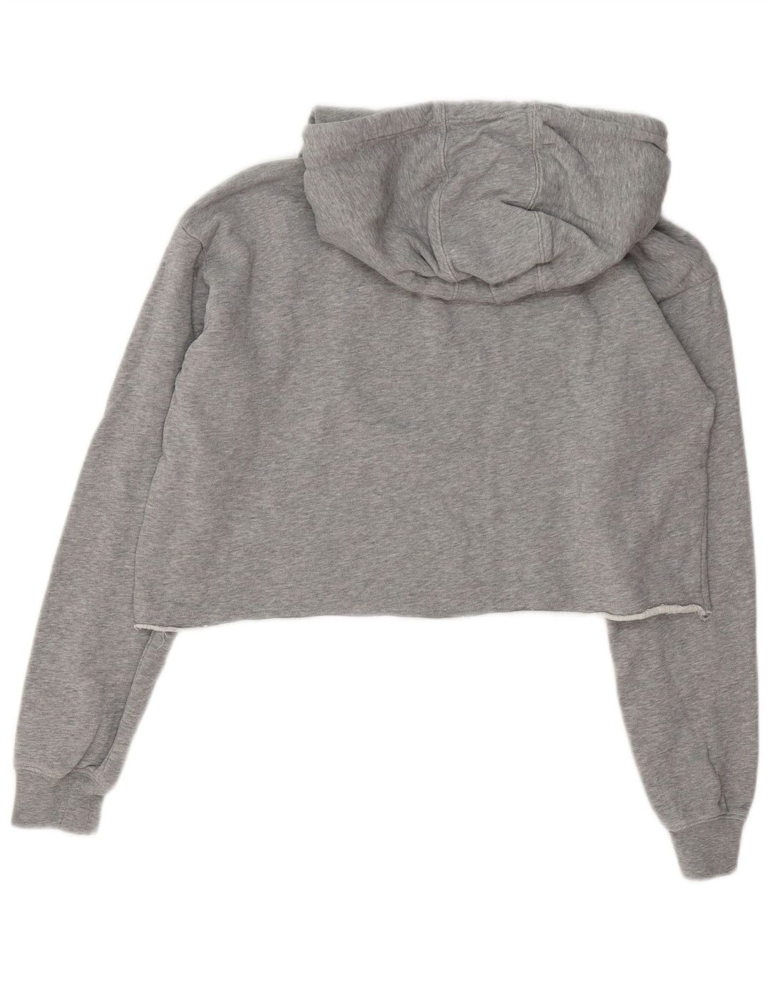 Pulover pentru femei Champion Oversized Crop Hoodie UK 10 Small Grey Flecked