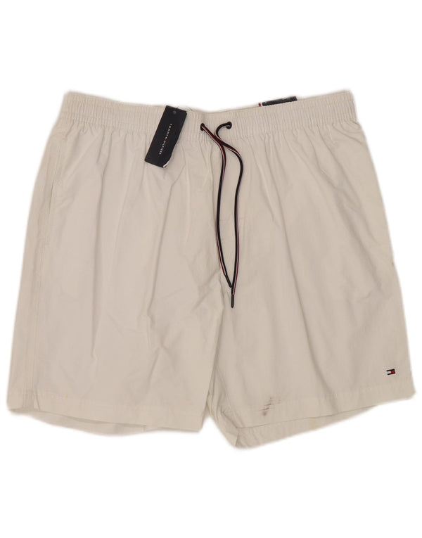 Pantaloni scurți de înot Tommy Hilfiger pentru bărbați, XL, nailon alb