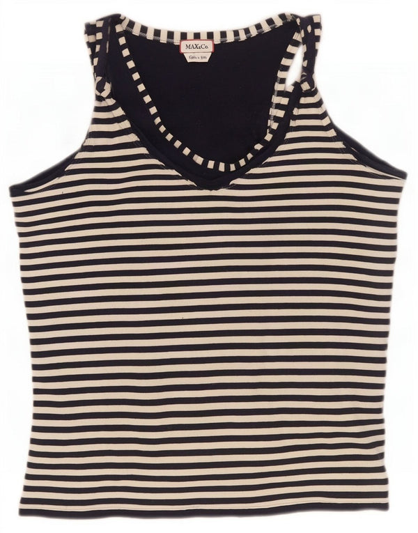 Max & Co. Vestă pentru femei UK 12 Medium Black Striped