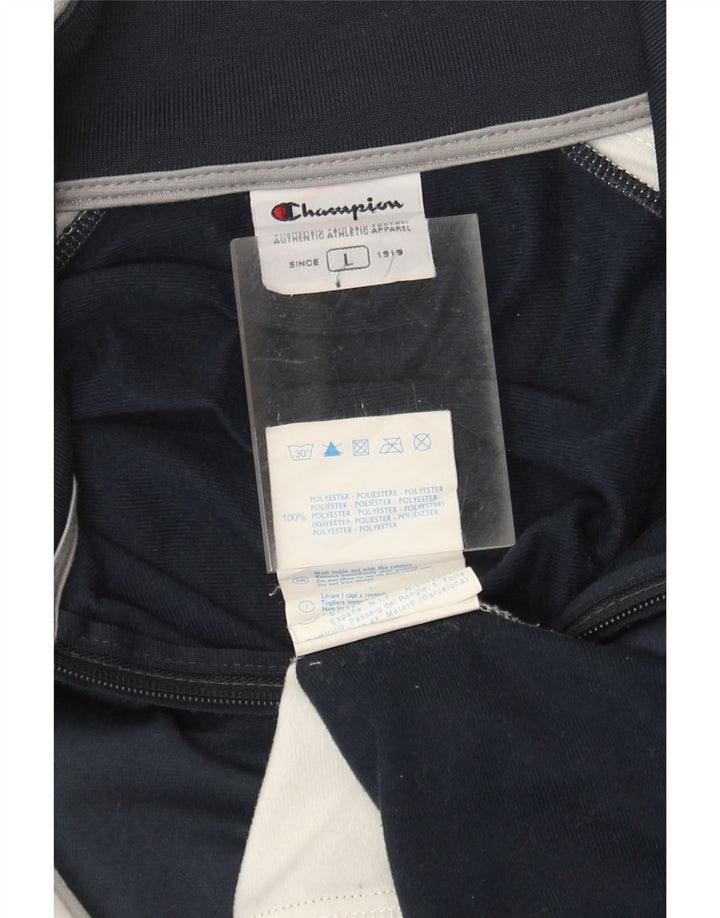 Jachetă de trening pentru bărbați Champion, mare, albastru, poliester color bloc