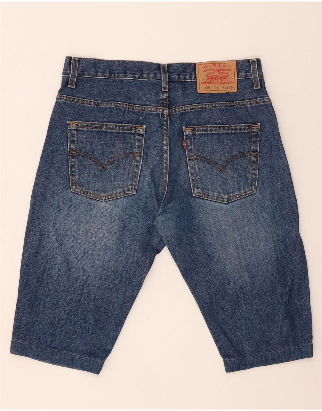 Pantaloni scurți Levi's 516 Denim W32 Medium Blue Bumbac