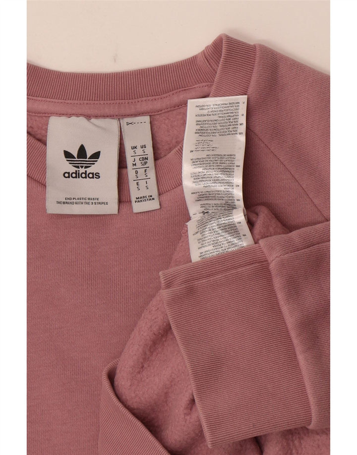 Hanorac pentru bărbați Adidas Jumper mic, roz, bumbac