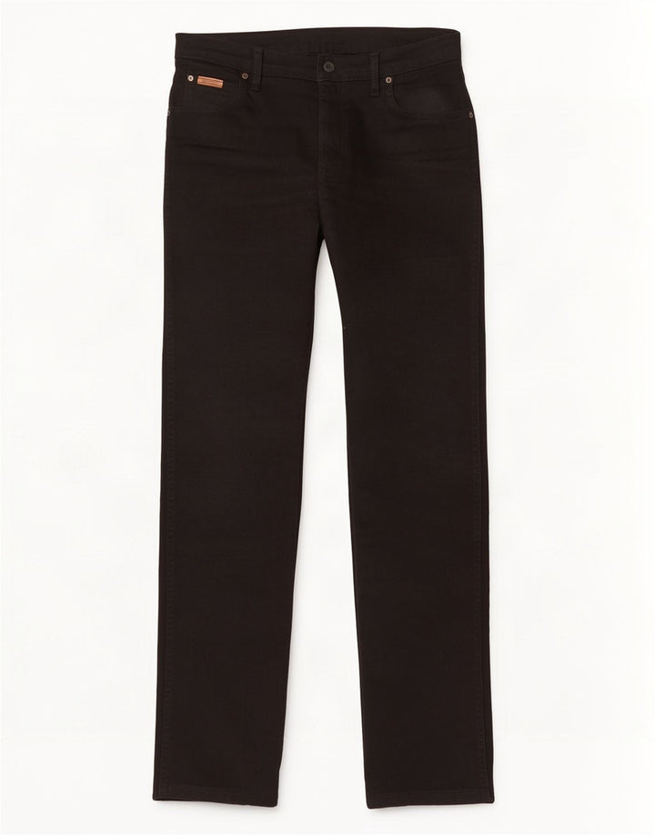 Blugi drepte pentru bărbați Wrangler Texas W33 L34 bumbac negru