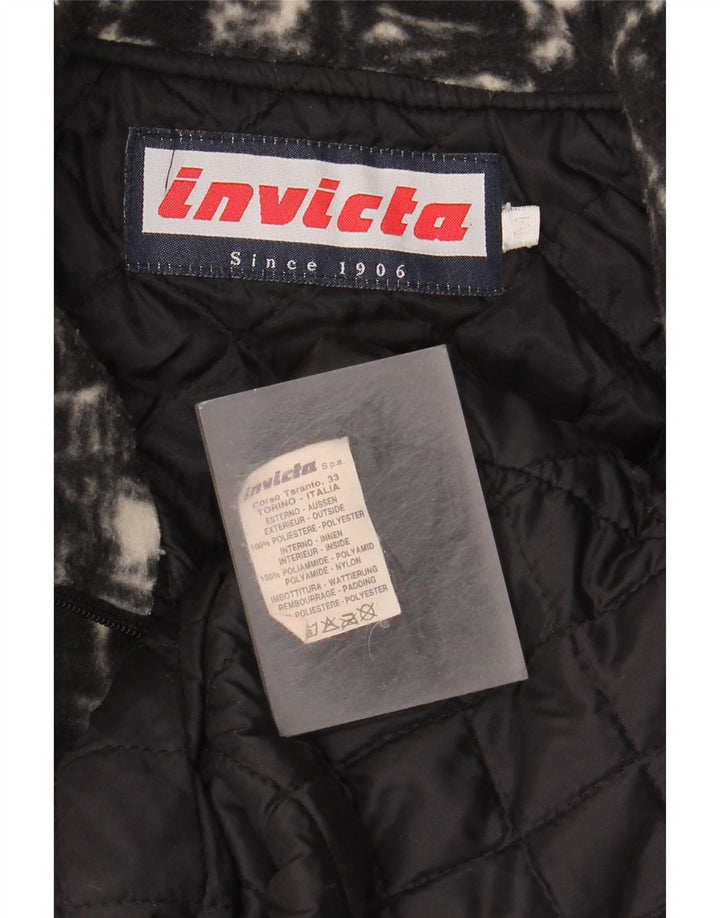 Jachetă pentru bărbați Invicta Fleece UK 38 Medium Black Geometric Poliester