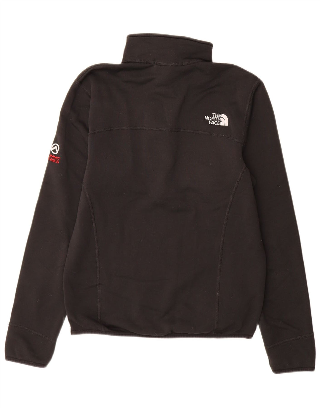 Pulover pentru bărbați The North Face, cu fermoar și gât, poliester negru mic