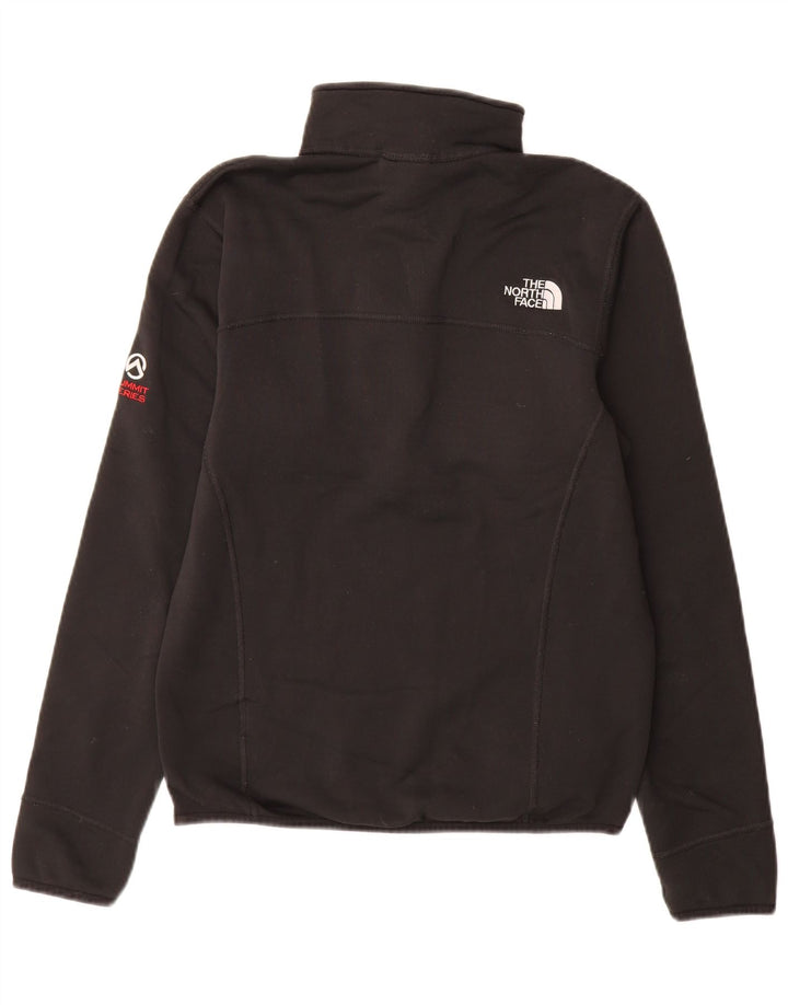 Pulover pentru bărbați The North Face, cu fermoar și gât, poliester negru mic