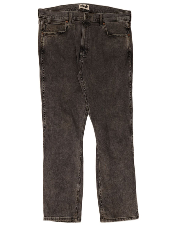 Blugi drepte pentru bărbați Wrangler Greensboro W35 L32 bumbac gri
